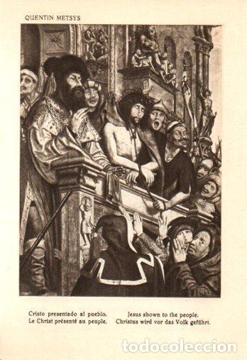 Postkarten: LAMINA V28126: Cristo presentando al pueblo por Quentin Metsys - Bernardino de Pantorba