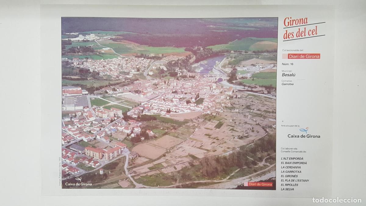 Postkarten: Lamina num 16 Girona des del cel: Municipi Besal&uacute; (Comarca Garrotxa - Girona) - NULL