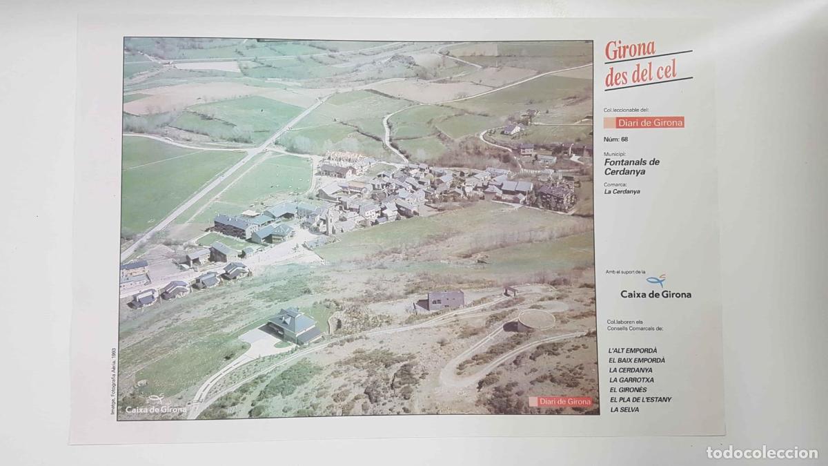Postais: Lamina num 68 Girona des del cel: Municipi Fontanals de Cerdenya (Comarca La Cerdenya - Girona) - NU