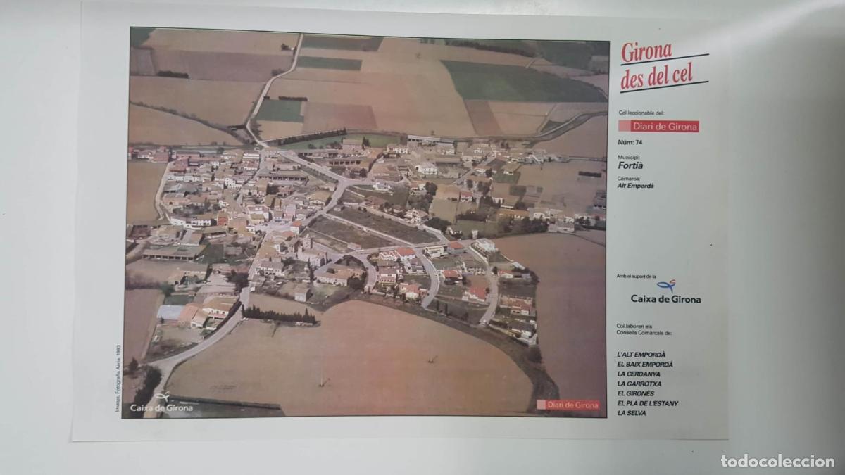 Postkarten: Lamina num 74 Girona des del cel: Municipi Forti&agrave; (Comarca Alt Empord&agrave; - Girona) - NULL