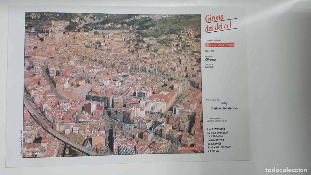 Postkarten: Lamina num 79 Girona des del cel: Municipi Girona (Comarca Giron&egrave;s - Girona) - NULL