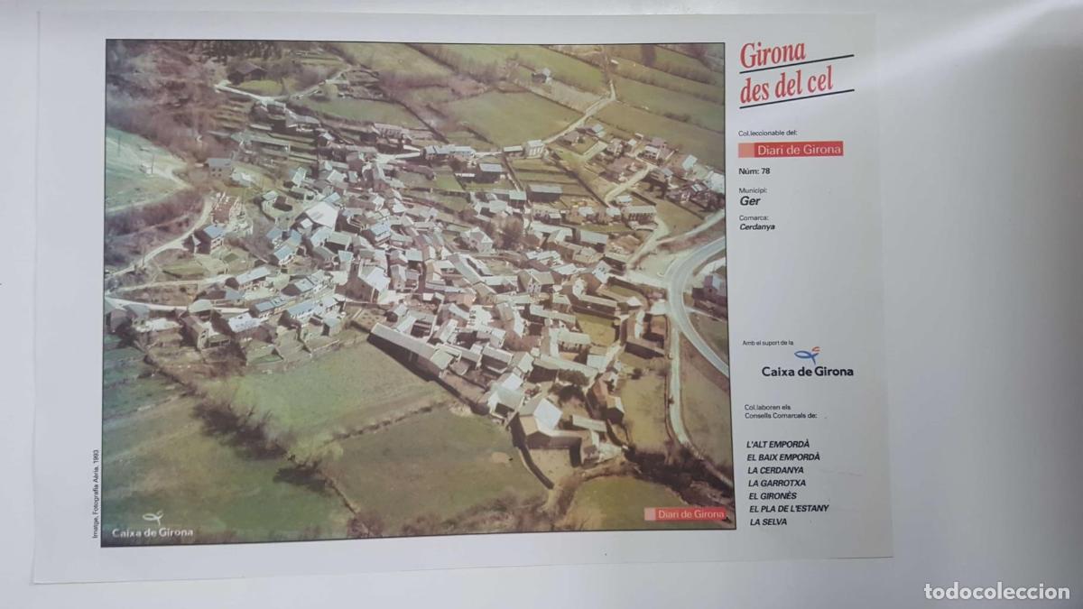 Cartoline: Lamina num 78 Girona des del cel: Municipi Ger (Comarca Cerdenya - Girona) - NULL