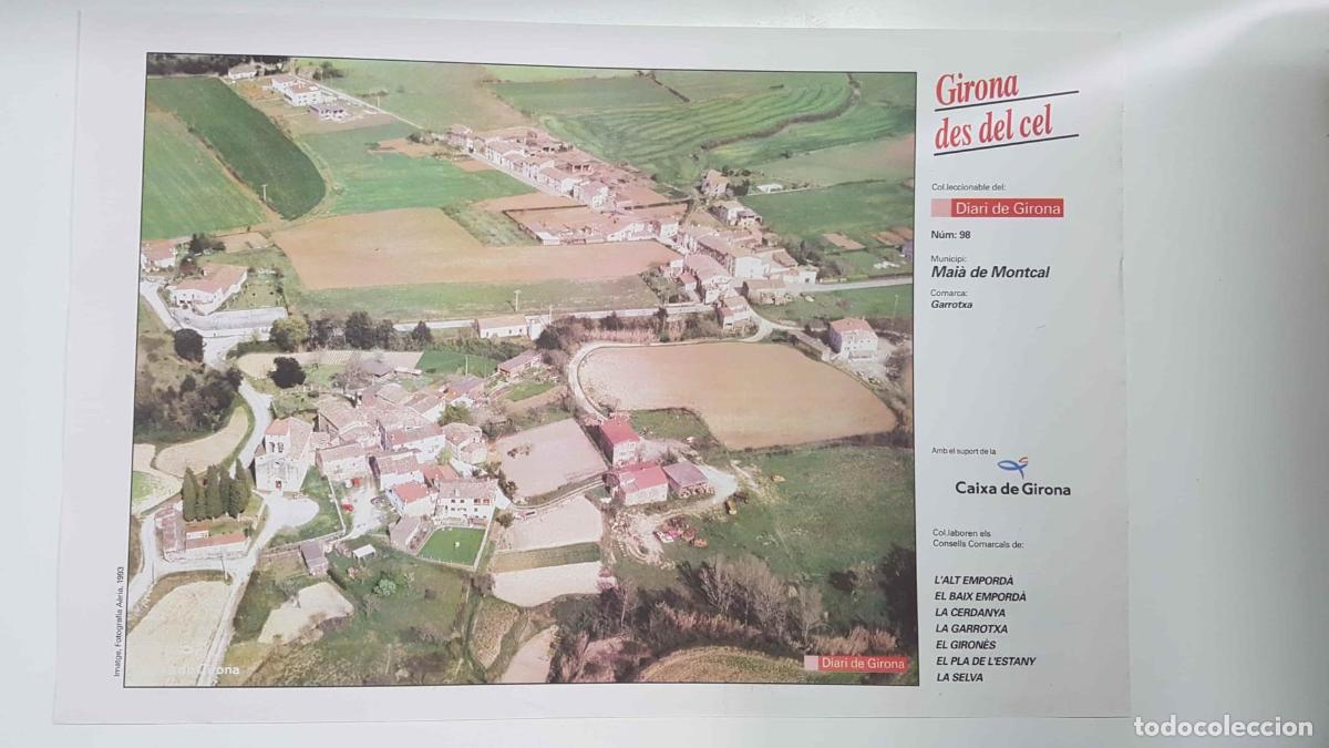 Postkarten: Lamina num 98 Girona des del cel: Municipi Mai&agrave; de Montcal (Comarca Garrotxa - Girona) - NULL