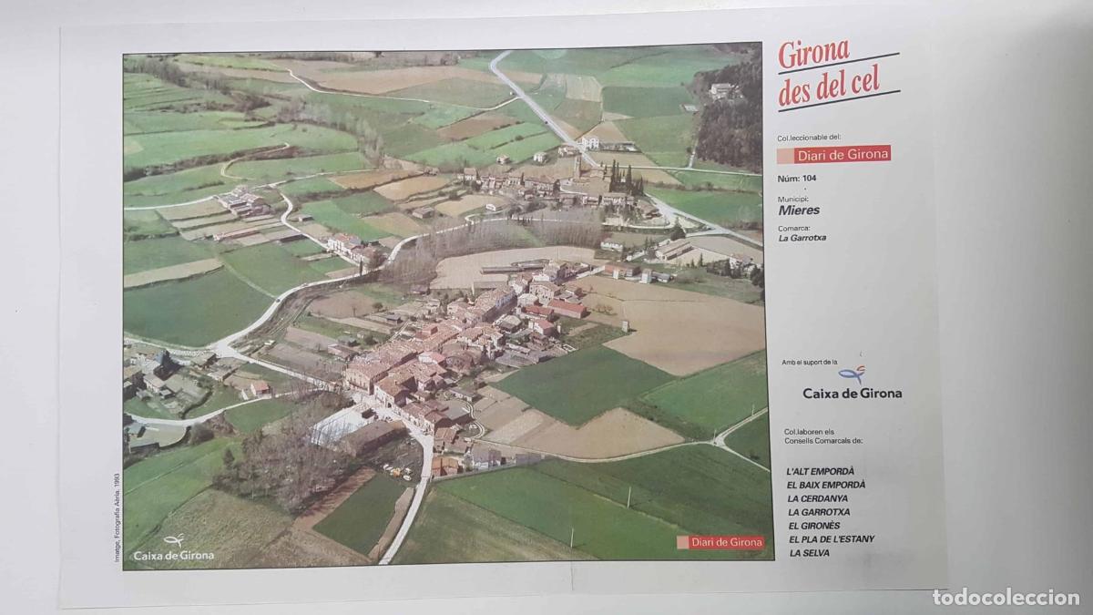 Cartes Postales: Lamina num 104 Girona des del cel: Municipi Mieres (Comarca La Garrotxa - Girona) - NULL