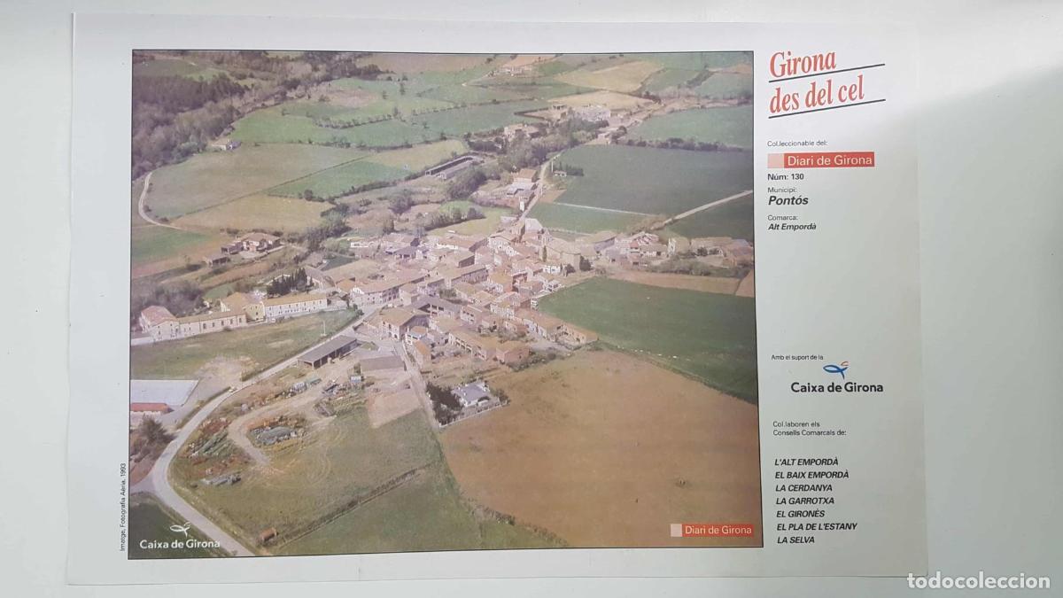 Postkarten: Lamina num 130 Girona des del cel: Municipi Pont&oacute;ns (Comarca Alt Empord&agrave; - Girona) - NULL