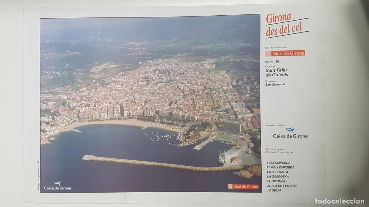 Cartoline: Lamina num 155 Girona des del cel: Sant Feliu de Guixols (Comarca Baix Empord&agrave; - Girona) - NULL