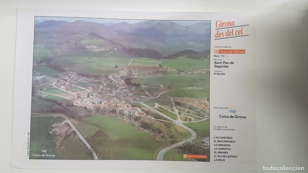 Postkarten: Lamina num 173 Girona des del cel: Sant Pau de Seg&uacute;ries (Comarca El Ripoll&egrave;s - Girona) - NULL
