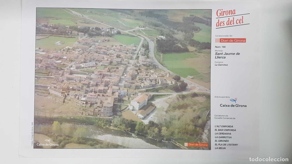 Cartoline: Lamina num 160 Girona des del cel: Sant Jaume Llierca (Comarca La Garrotxa - Girona) - NULL