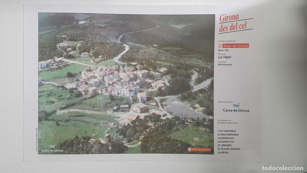 Cartoline: Lamina num 200 Girona des del cel: Municipi La Vajol (Comarca Alt Empord&agrave; - Girona) - NULL