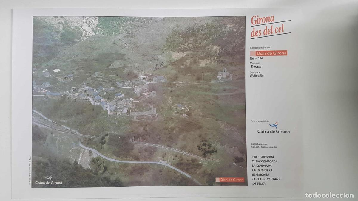 Postais: Lamina num 194 Girona des del cel: Municipi Toses (Comarca El Ripoll&egrave;s - Girona) - NULL