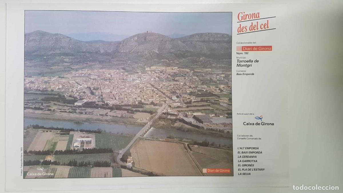 Postales: Lamina num 192 Girona des del cel: Municipi Torroella de Montgr&iacute; (Comarca Baix Empord&agrave; - Girona) - N