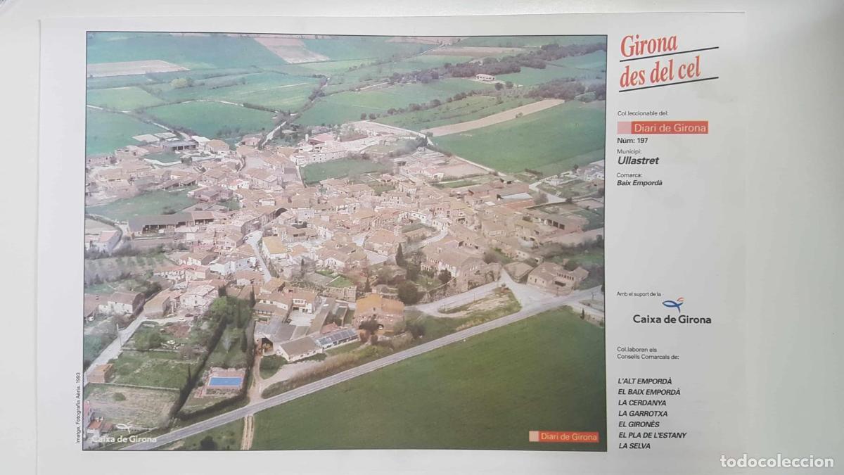 Postais: Lamina num 197 Girona des del cel: Municipi Ullastret (Comarca Baix Empord&agrave; - Girona) - NULL