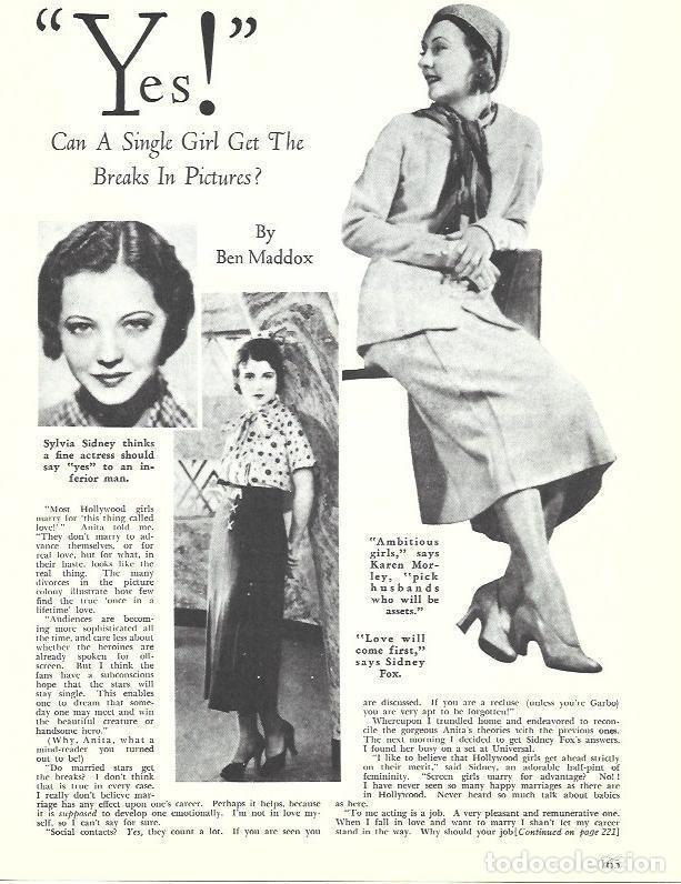 Postais: LAMINA 34607: Sylvia Sidney, Karen Morley y Sidney Fox - Martin Levin