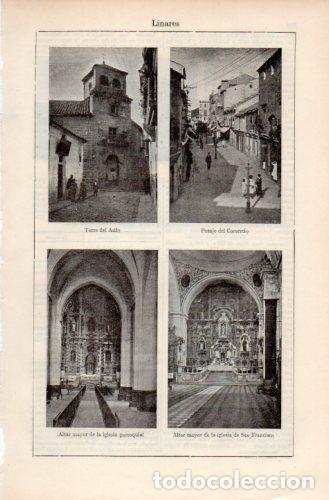 Postales: LAMINA V37974: Vistas de Linares - Varios