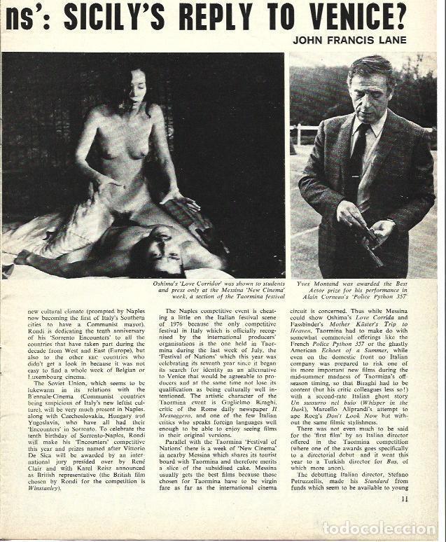 Cartes Postales: LAMINA 34697:Yves Montand y escena de Love Corridor de Oshima - VVAA