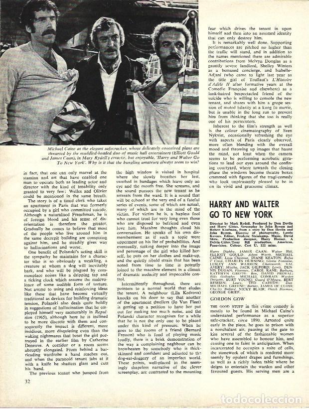 Postais: LAMINA 34707: Michael Caine en Harry and Walter go to New York - VVAA