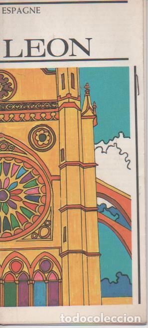 Postais: Varios E00463: Folleto tur&iacute;stico de Le&oacute;n, en frances - Varios