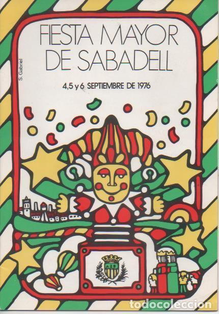 Cartes Postales: Varios E00514: Programa de Festa Major de Sabadell 1976 - Varios