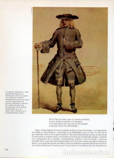 Postcards: LAMINA V38294: Chatterton por A. de Vigny dise&ntilde;o de un traje - Martin de Riquer