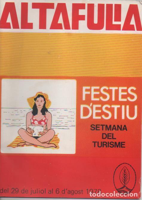 Postales: Varios E00453: Programa de fiestas de Altafulla 1978 - Varios - Foto 1