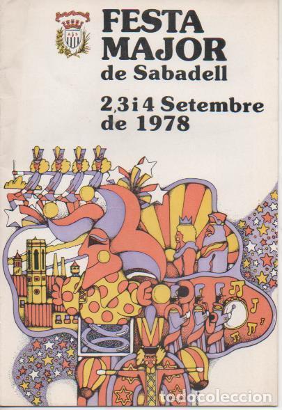 Postcards: Varios E00512: Programa de Festa Major de Sabadell 1978 - Varios
