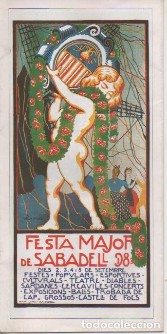 Cartoline: Varios E00483: Guia Festa Major 1983 Sabadell - Varios