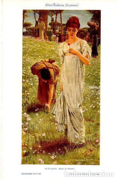 Cartoline: LAMINA V29056: La Primavera por Lorenzo Alma-Tadema - Varios