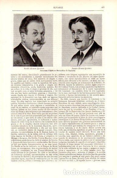 Cartoline: LAMINA V29060: Retratos de Alvarez Quintero por B. de Pantorba - Varios