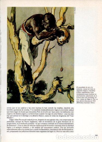 Cartoline: LAMINA V38315: El escarabajo de oro ilustracion por A. Leroux - Martin de Riquer