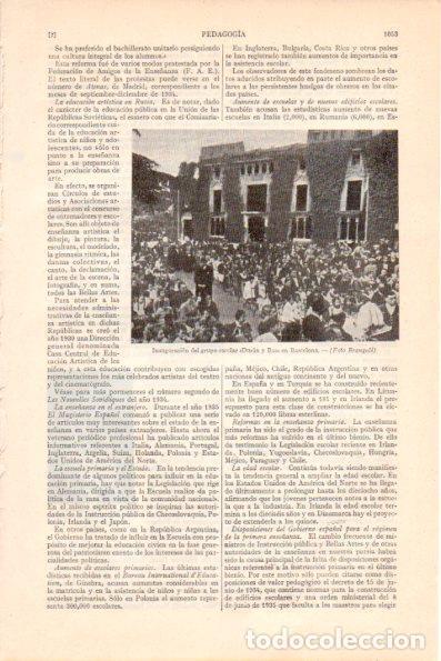 Postcards: LAMINA V28990: Inaguracion grupo escolar Duran y Bas en Barcelona - Varios
