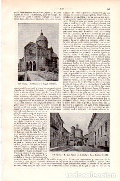 Postkarten: LAMINA V29204: Calle y Santuario de la Virgen del Portone en Asti, Italia - Varios