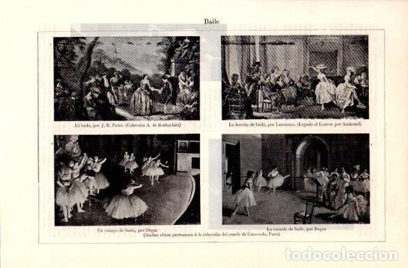 Postkarten: LAMINA V29146: Un ensayo de baile y La escuela de baile por Degas - Varios