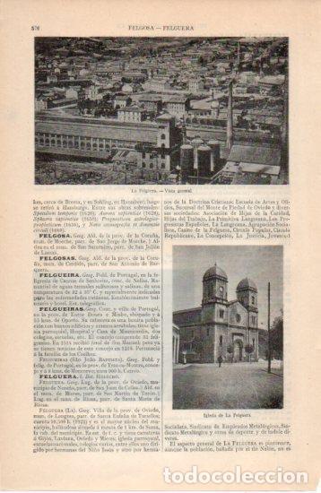 Cartoline: LAMINA V38664: Vista e iglesia de La Felguera, Oviedo - Varios