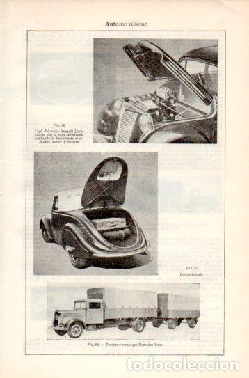 Postales: LAMINA V38796: Automovil Renault Juva quatre - Varios