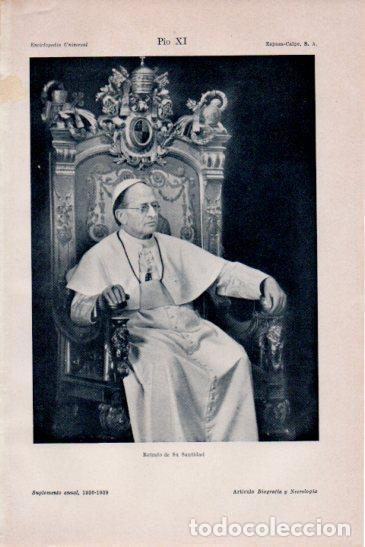 Cartoline: LAMINA V38837: Retrato de Pio Xi - Varios