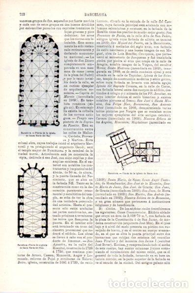Postkarten: LAMINA V28683: Plantas de las iglesias de Santa Maria del Mar y Santa Maria del Pi, Barcelona - Vari