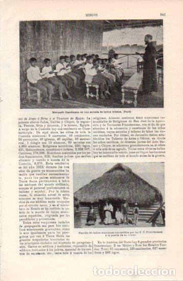 Postais: LAMINA V38505: Misionero franciscano en escuela de indios witotos, Peru - Varios