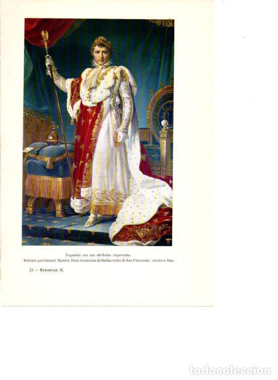 Postcards: LAMINA V38902: Napoleon con sus atributos imperiales por Gerard - Martin de Riquer