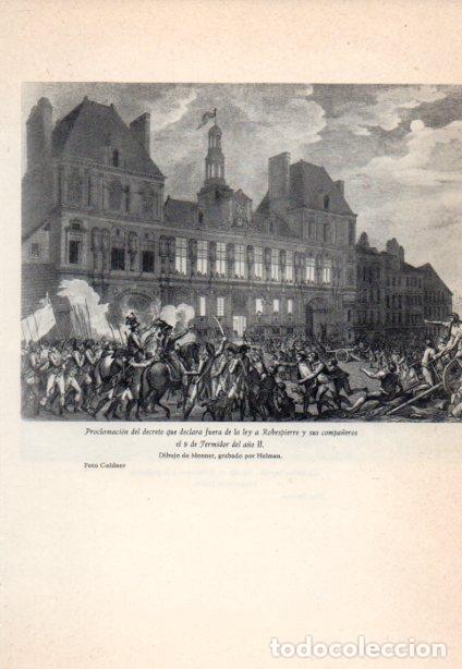 Cartoline: LAMINA V38882: Proclamacion del decreto que declara fuera de la ley a Robespierre por Monnet - Marti