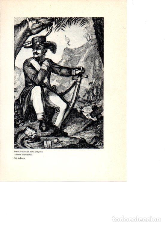 Cartoline: LAMINA V38911: Simon Bolivar en plena campa&ntilde;a por Demarchi - Martin de Riquer