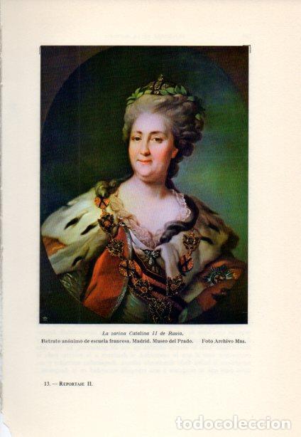 Cartoline: LAMINA V38873: La zarina Catalina II de rusia retrato anonimo - Martin de Riquer