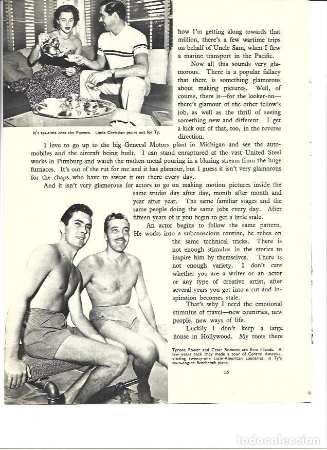 Postkarten: LAMINA 36503: Tyrone Power con Linda Christian y con Cesar Romero - Ivy Crane Wilson