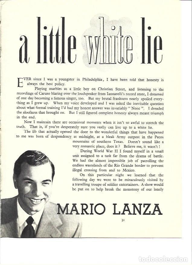 Postkarten: LAMINA 36511: Mario Lanza - Ivy Crane Wilson
