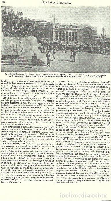 Postkarten: LAMINA ESPASA 39293: La princesa Isabel de Inglaterra en Ottawa en 1951 - Varios