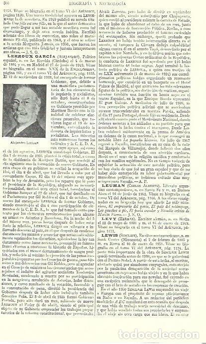 Cartoline: LAMINA ESPASA 39218: Alejandro Lerroux - Varios