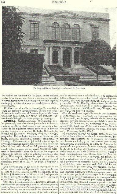 Postales: LAMINA ESPASA 39269: Museo Etnologico de Barcelona - Varios