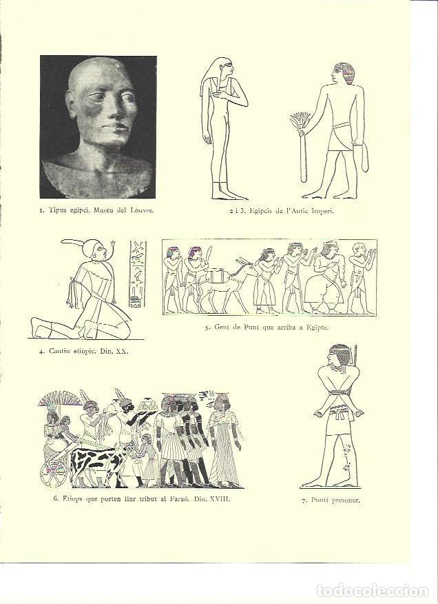Postales: LAMINA 36181: Muestras de arte egipcio - VVAA