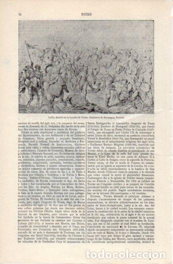 Postales: LAMINA V39520: Carlos Martel en la batalla de Tours - Varios