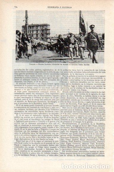 Postkarten: LAMINA V29609: Honras funebres a Reffik Saydan en Ankara - Varios