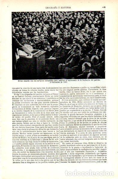 Cartes Postales: LAMINA V29546: Hitler y camaradas celebrando la fundacion del partido 1943 - Varios